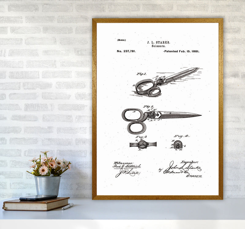 Scissors Patent Art Print by Jason Stanley A1 Print Only