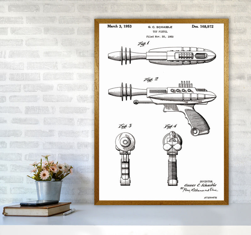 Ray Gun Patent Art Print by Jason Stanley A1 Print Only