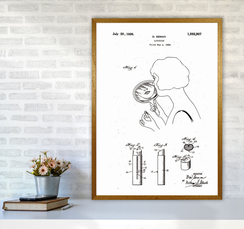 Lipstick Patent Art Print by Jason Stanley A1 Print Only