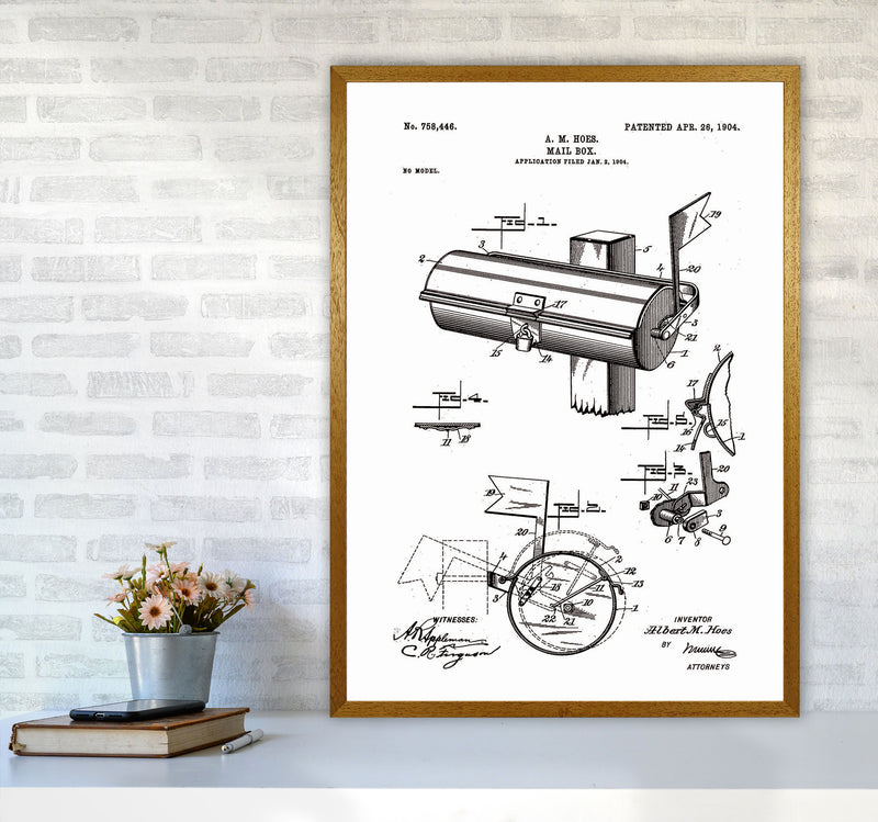 Mailbox Patent Art Print by Jason Stanley A1 Print Only