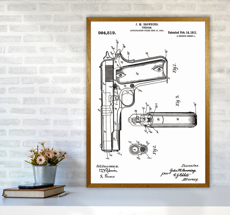 Gun Patent Art Print by Jason Stanley A1 Print Only