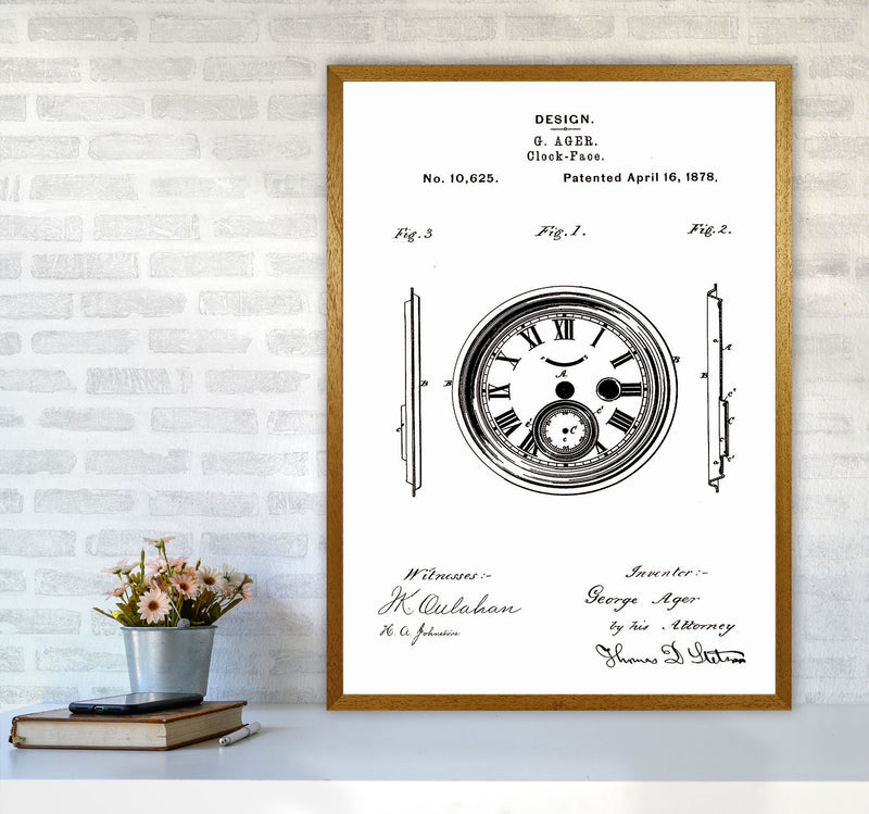 Clock Patent Art Print by Jason Stanley A1 Print Only