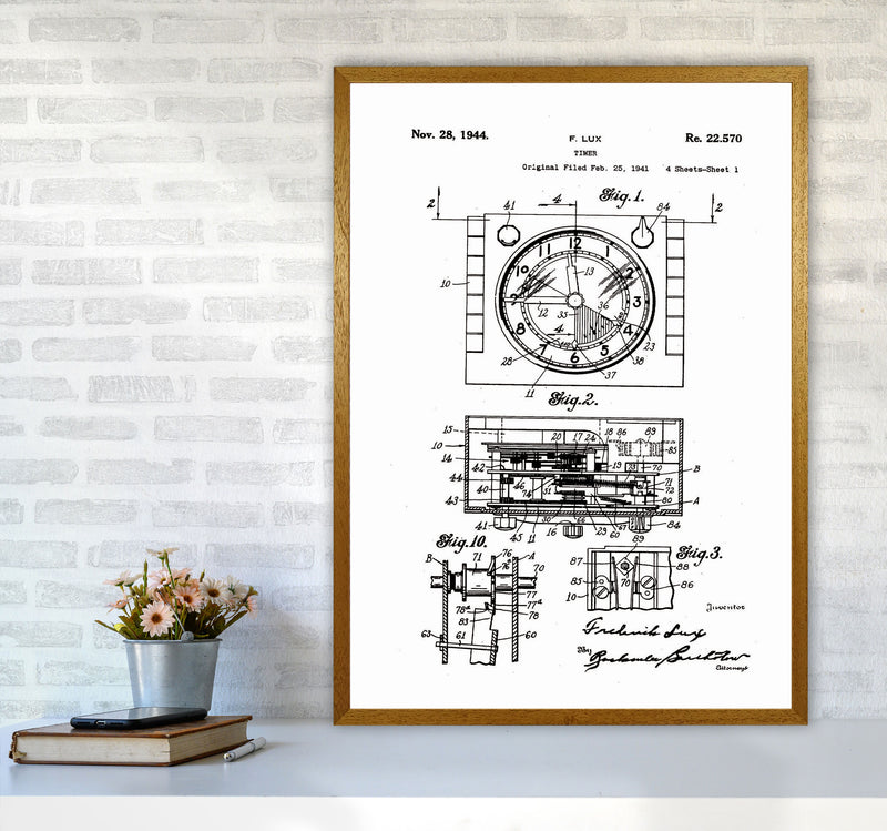 Timer Patent Art Print by Jason Stanley A1 Print Only