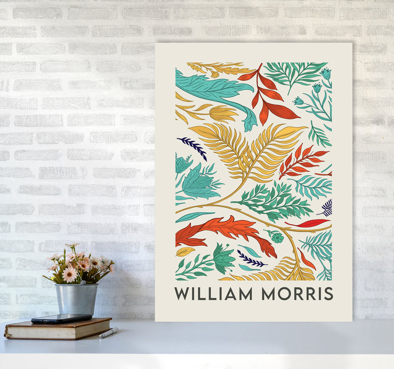 William Morris- Vibrant Wild Flowers Art Print by Jason Stanley A1 Black Frame