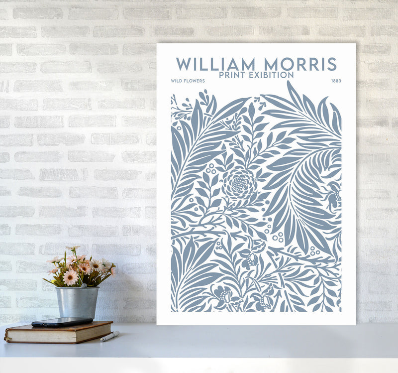 William Morris Print Exibition White Art Print by Jason Stanley A1 Black Frame