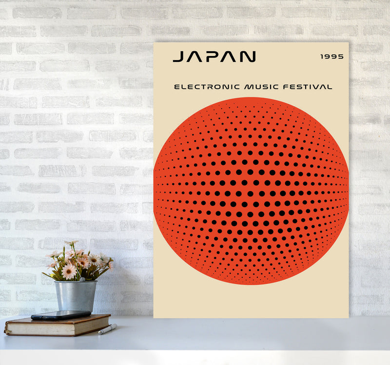 Japan Electronic Music Festival Art Print by Jason Stanley A1 Black Frame