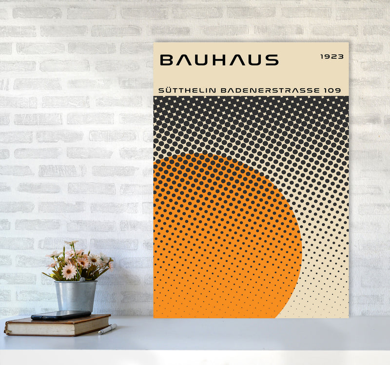 Bauhaus Geometric Yellow Vibe II Art Print by Jason Stanley A1 Black Frame