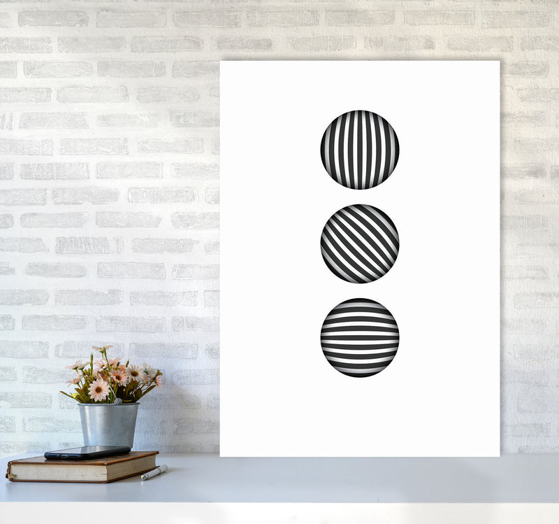 Minimal Geometric Series - 49 Art Print by Jason Stanley A1 Black Frame