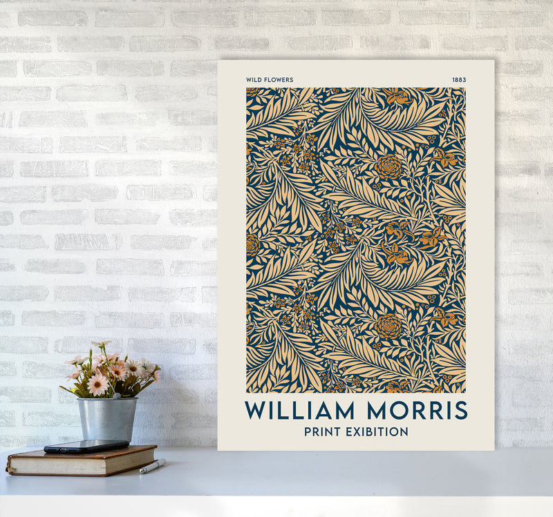 William Morris- Wild Flowers Art Print by Jason Stanley A1 Black Frame