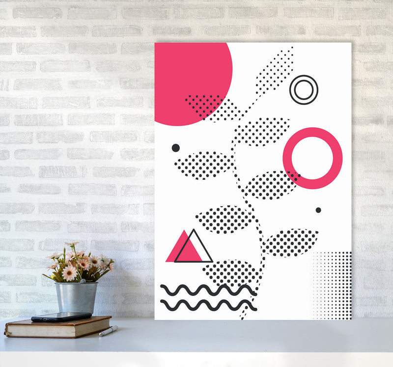 Abstract Halftone Shapes 1 Art Print by Jason Stanley A1 Black Frame