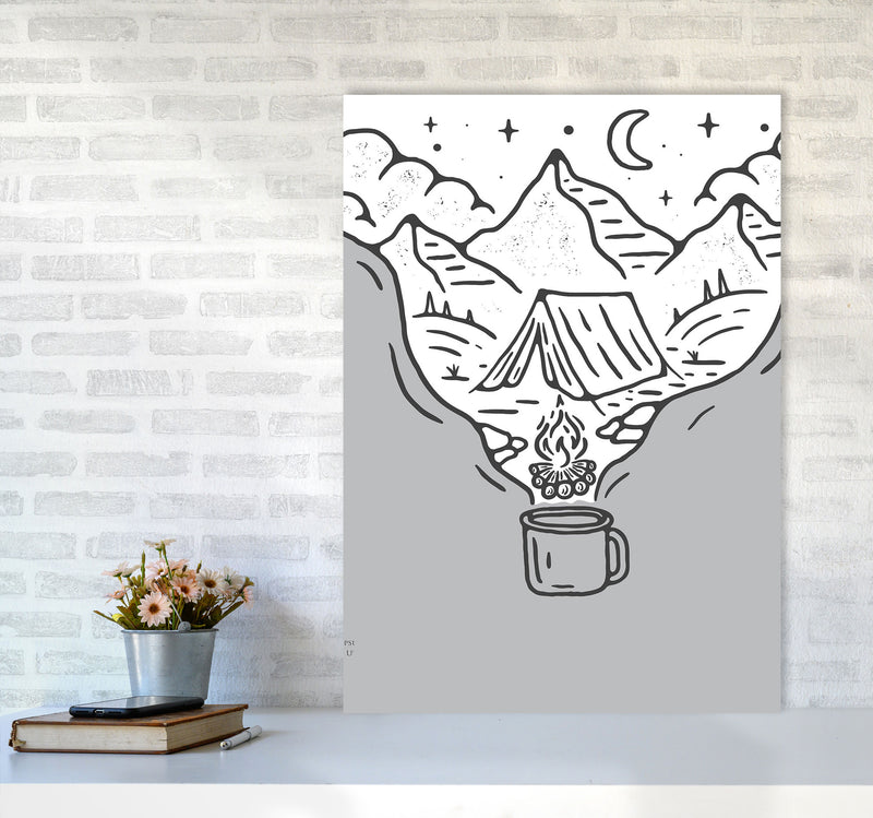 It All Started With Coffee Art Print by Jason Stanley A1 Black Frame