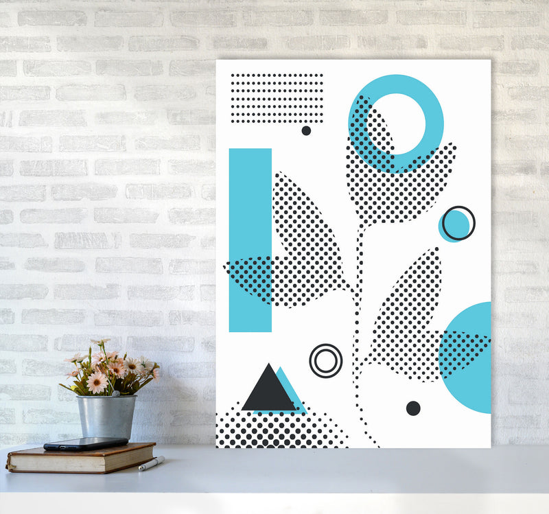Abstract Halftone Shapes 3 Art Print by Jason Stanley A1 Black Frame
