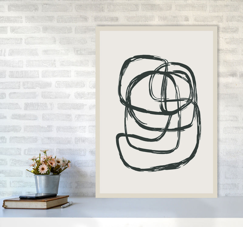 Modern Abstract Shapes 2 Art Print by Jason Stanley A1 Black Frame