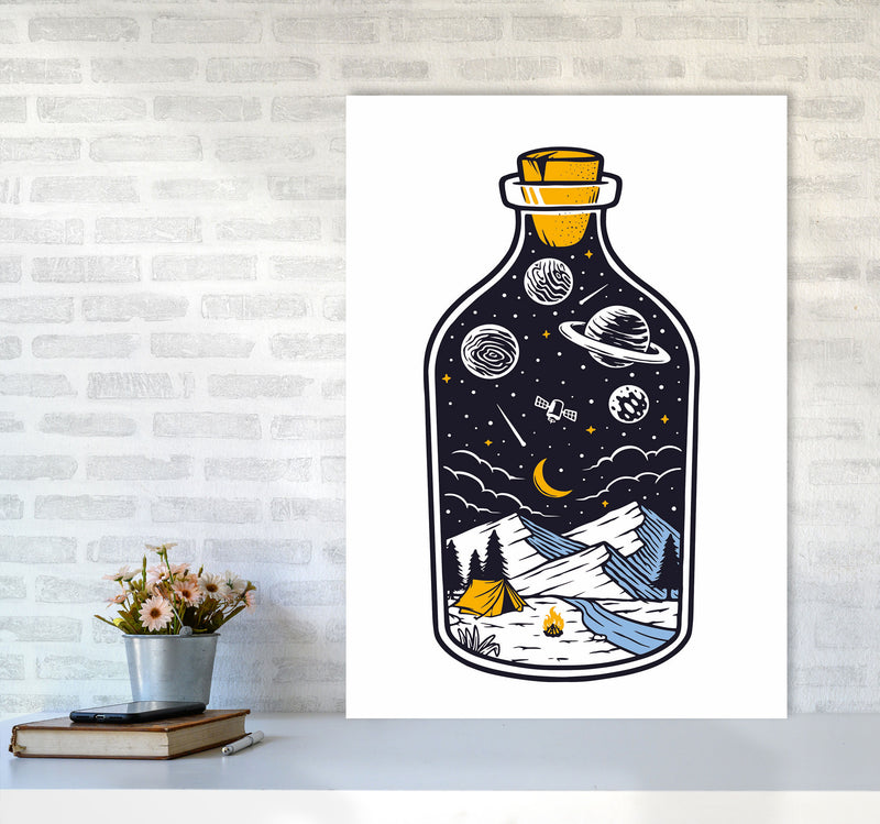 The Universe In A Bottle Art Print by Jason Stanley A1 Black Frame