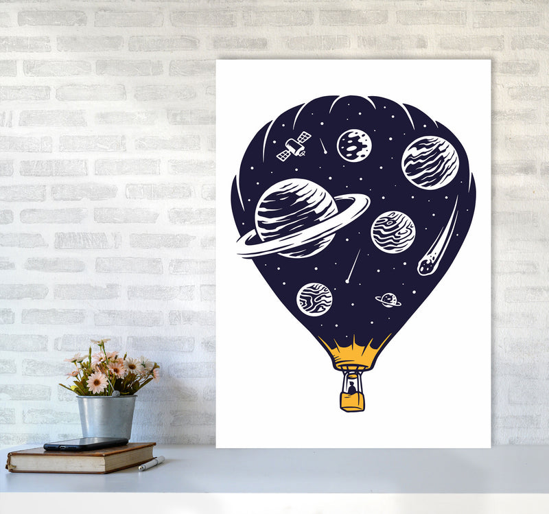 Hot Air Baloon Universe Art Print by Jason Stanley A1 Black Frame