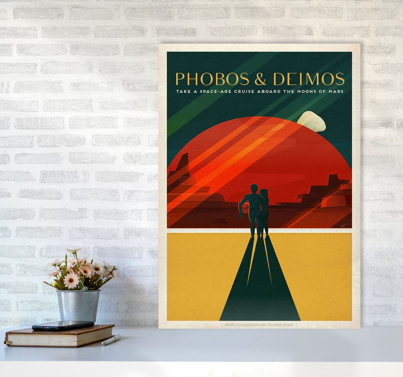 Spacex - Phobos & Deimos Art Print by Jason Stanley A1 Black Frame