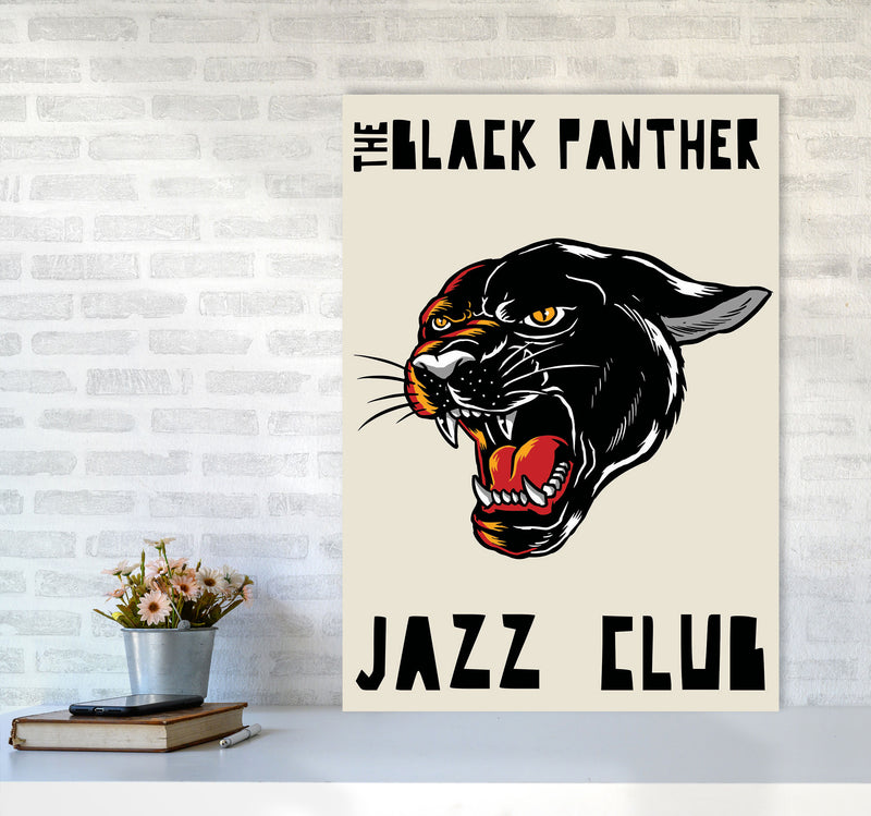 Black Panther Jazz Club Art Print by Jason Stanley A1 Black Frame