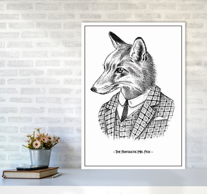 The Fantastic Mr. Fox Art Print by Jason Stanley A1 Black Frame