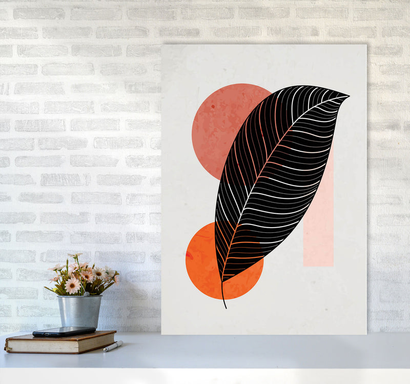 Abstract Leaf Vibe III Art Print by Jason Stanley A1 Black Frame