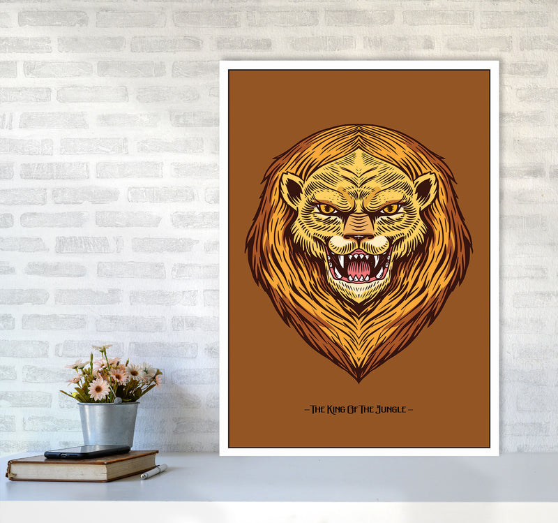 The King Of The Jungle Art Print by Jason Stanley A1 Black Frame