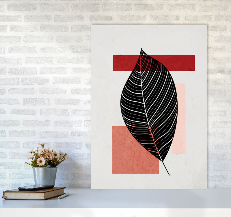 Abstract Leaf Vibe II Art Print by Jason Stanley A1 Black Frame