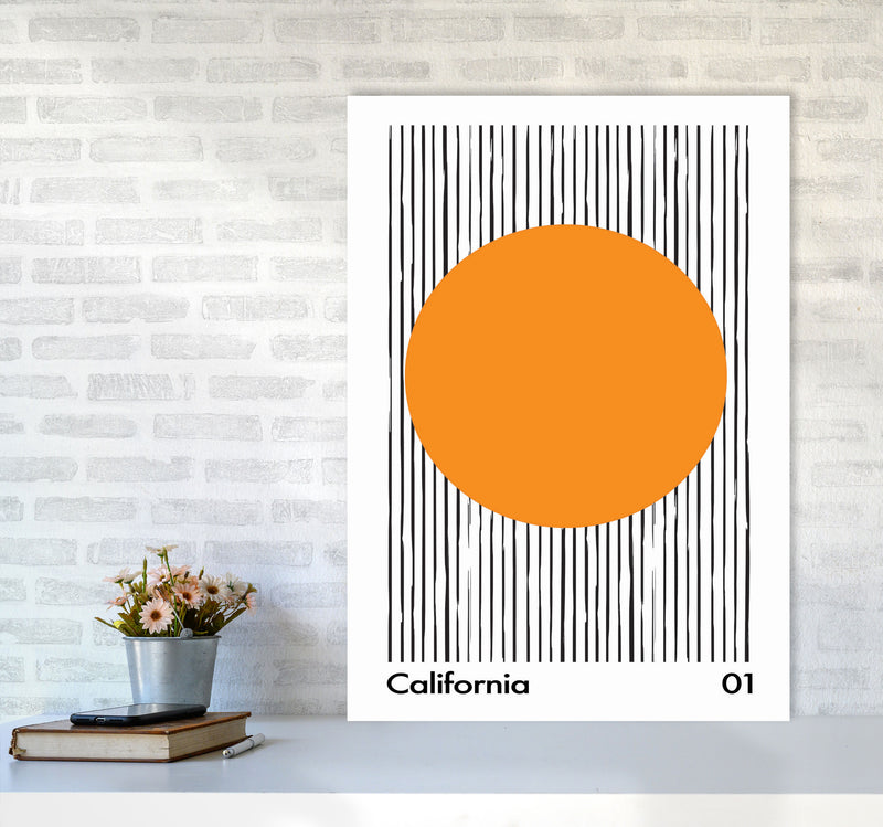 California 01 Skinny Art Print by Jason Stanley A1 Black Frame