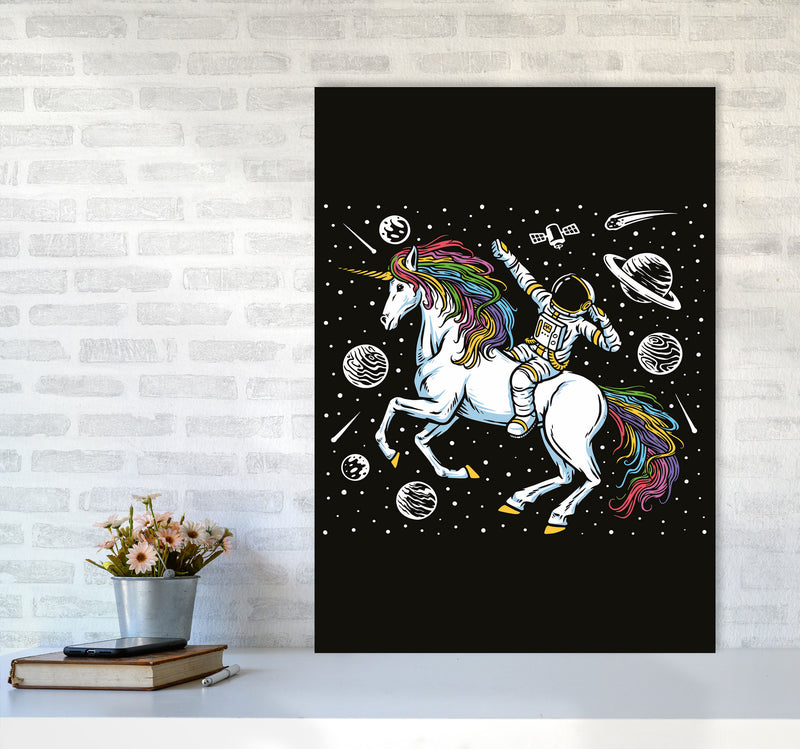 The Galictic Unicorn Art Print by Jason Stanley A1 Black Frame