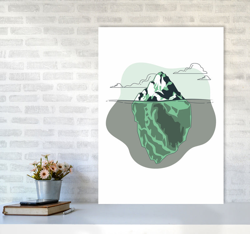 Iceberg Right Ahead Art Print by Jason Stanley A1 Black Frame