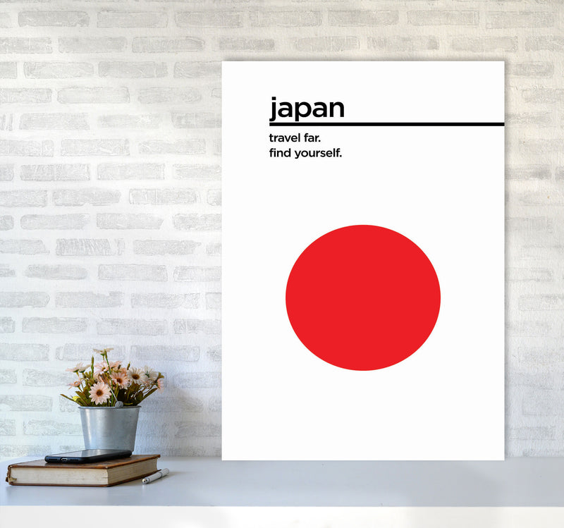 Japan Travel Poster Art Print by Jason Stanley A1 Black Frame