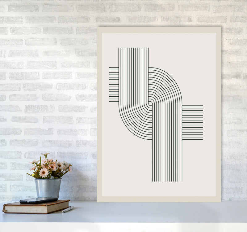 Modern Geometric 3 Art Print by Jason Stanley A1 Black Frame