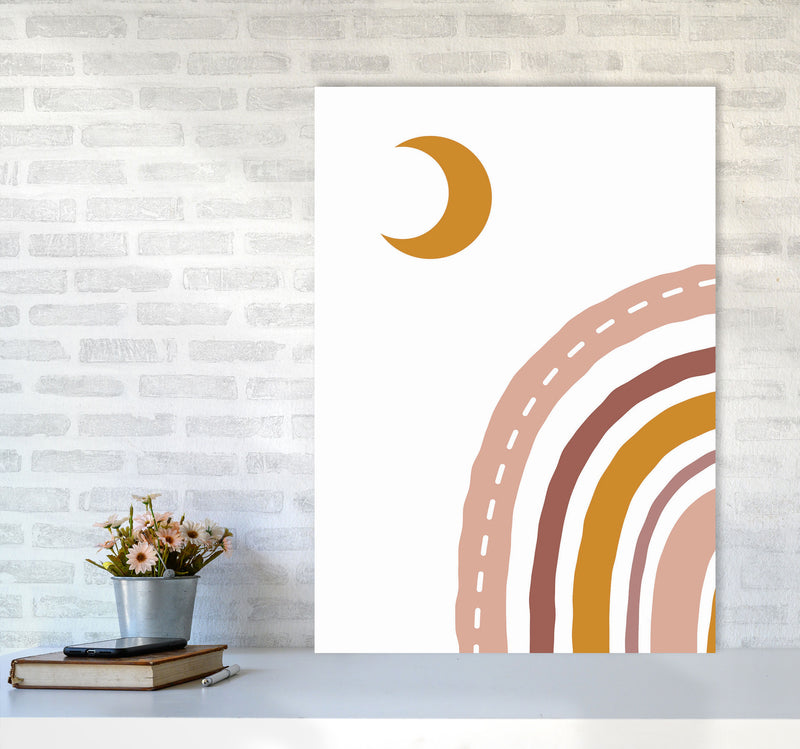 Abstract Moonvibes Art Print by Jason Stanley A1 Black Frame