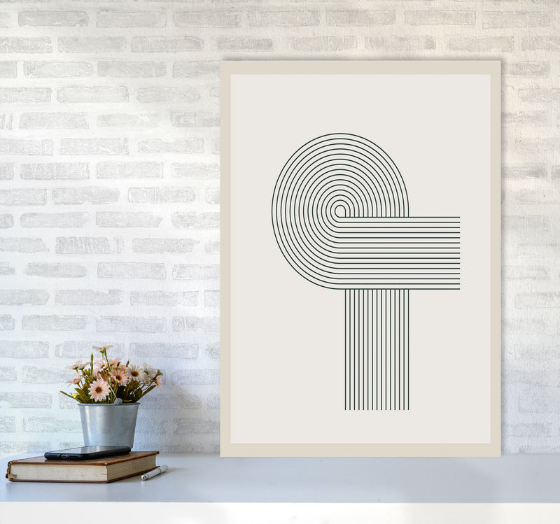 Modern Geometric 1 Art Print by Jason Stanley A1 Black Frame