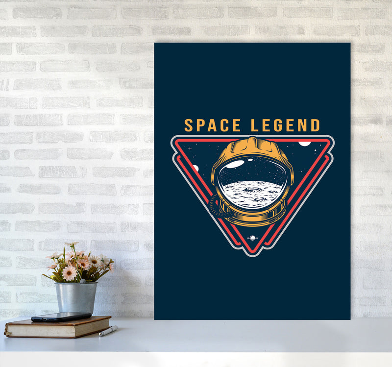 Space Legend Blue Art Print by Jason Stanley A1 Black Frame