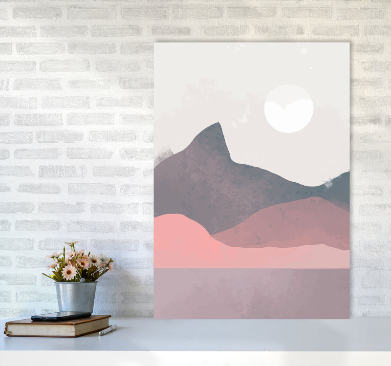 Minimal Landscape Art Print by Jason Stanley A1 Black Frame