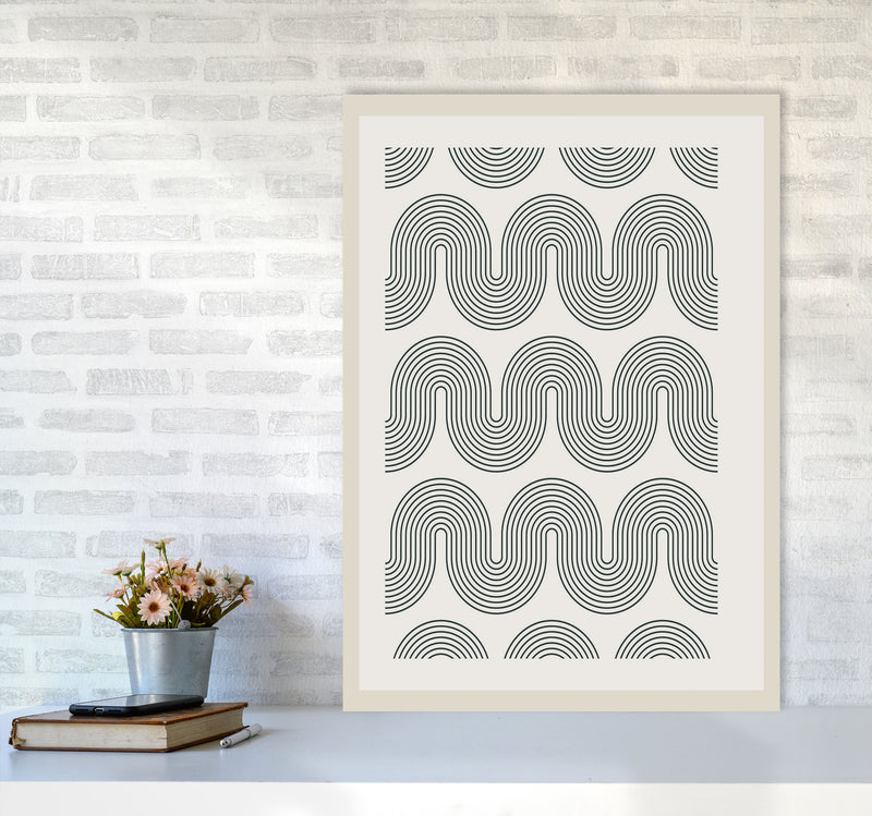 Modern Geometric 2 Art Print by Jason Stanley A1 Black Frame