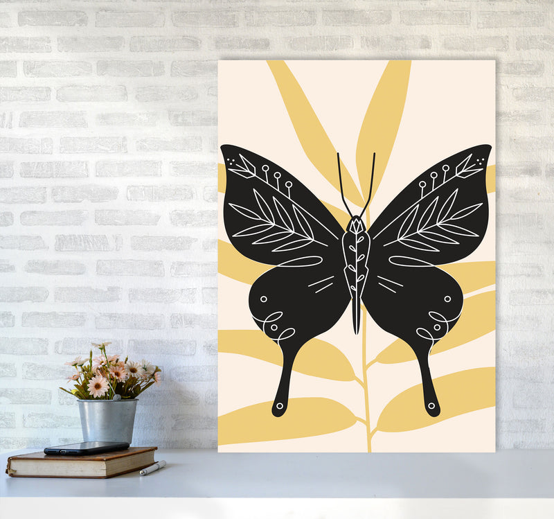 Abstract Butterfly Art Print by Jason Stanley A1 Black Frame