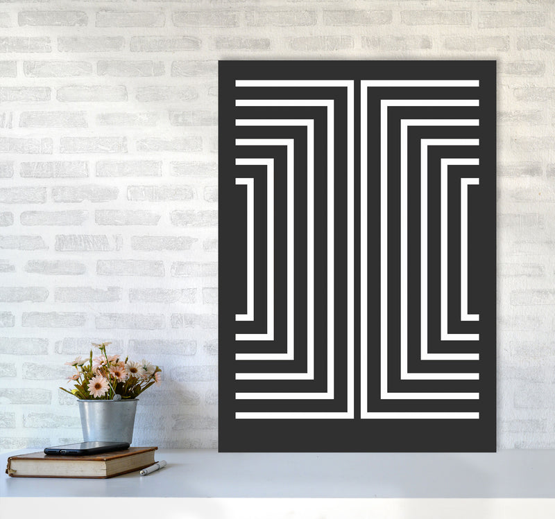 Pattern Series -4 Art Print by Jason Stanley A1 Black Frame