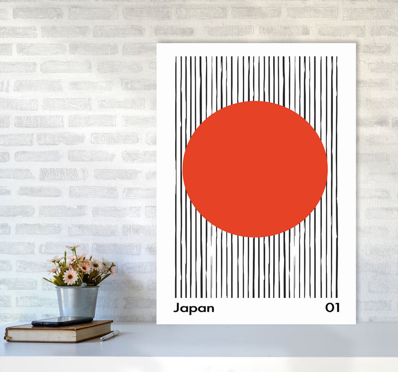 Japan Midcentury Art Print by Jason Stanley A1 Black Frame