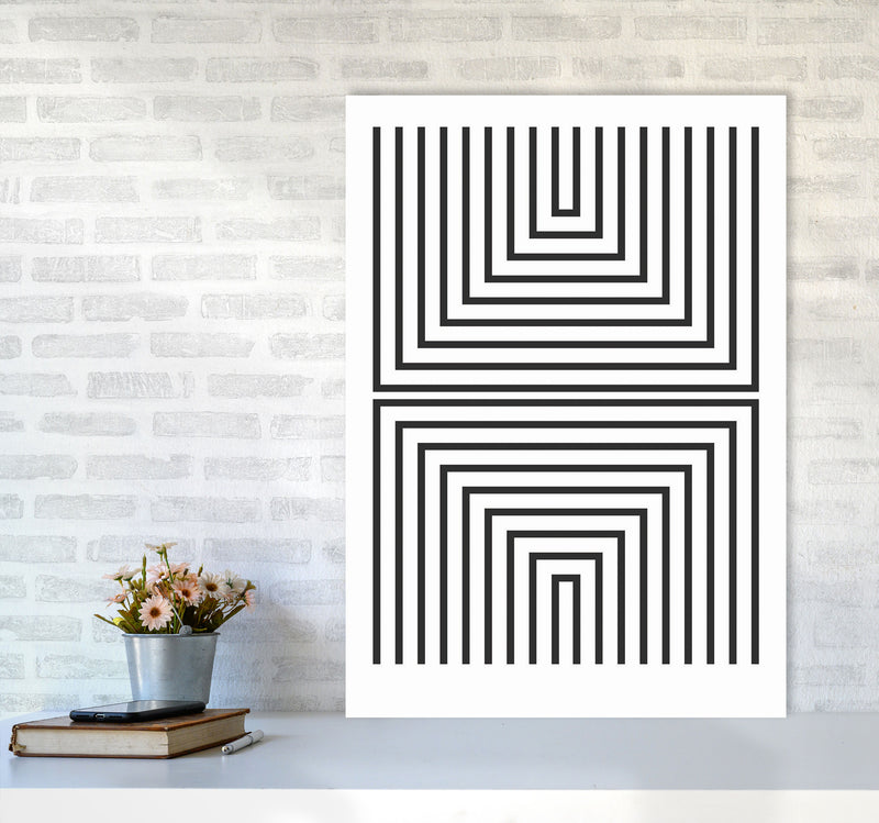 Pattern Series -3 Art Print by Jason Stanley A1 Black Frame