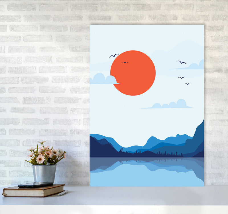 Japanese Sunset Art Print by Jason Stanley A1 Black Frame