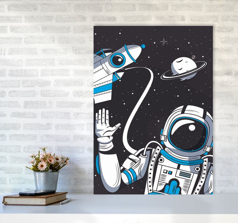 Hello From Space Art Print by Jason Stanley A1 Black Frame
