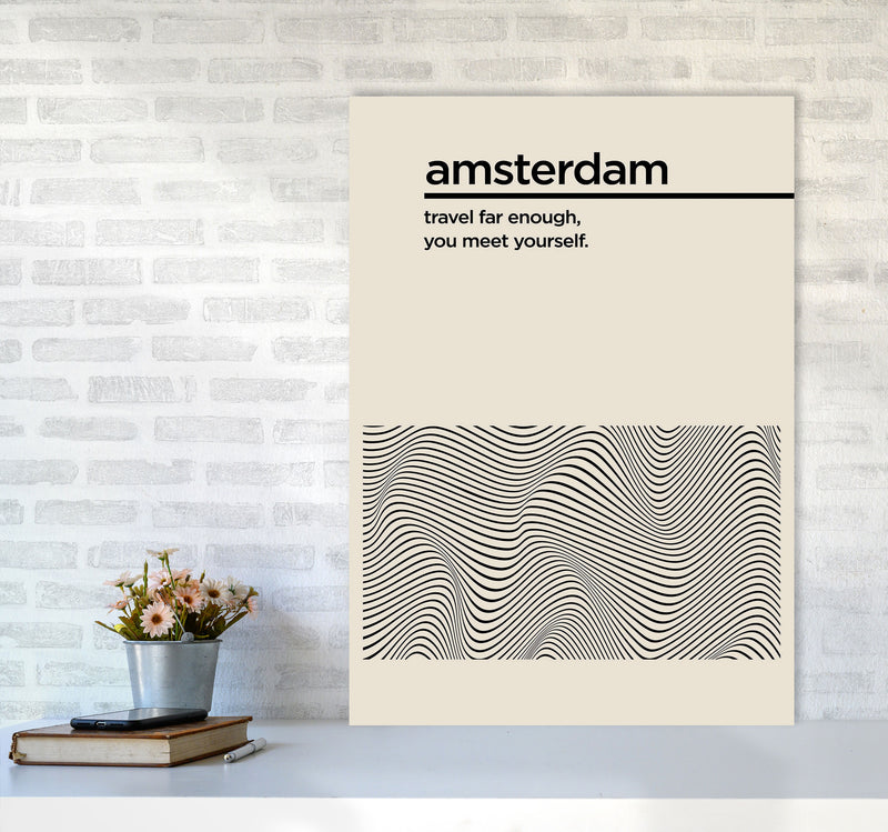 Amsterdam Travel Art Print by Jason Stanley A1 Black Frame