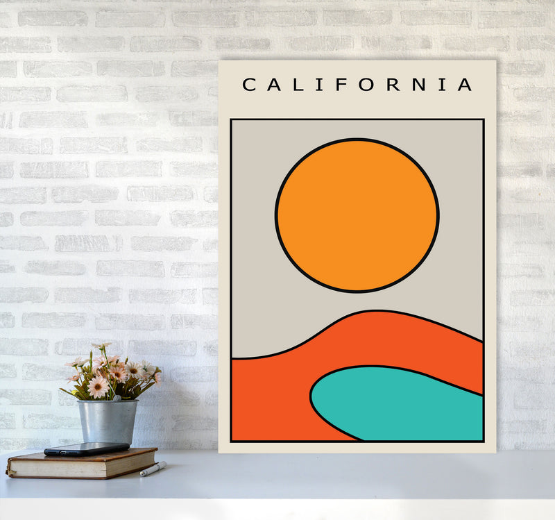 California Vibe Art Print by Jason Stanley A1 Black Frame