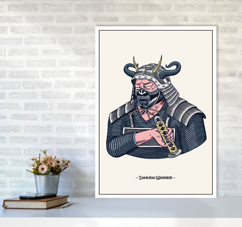 Samurai Warrior Art Print by Jason Stanley A1 Black Frame