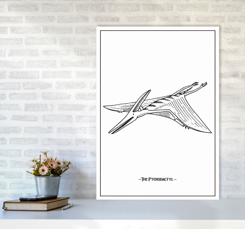 The Pterodactyl Art Print by Jason Stanley A1 Black Frame