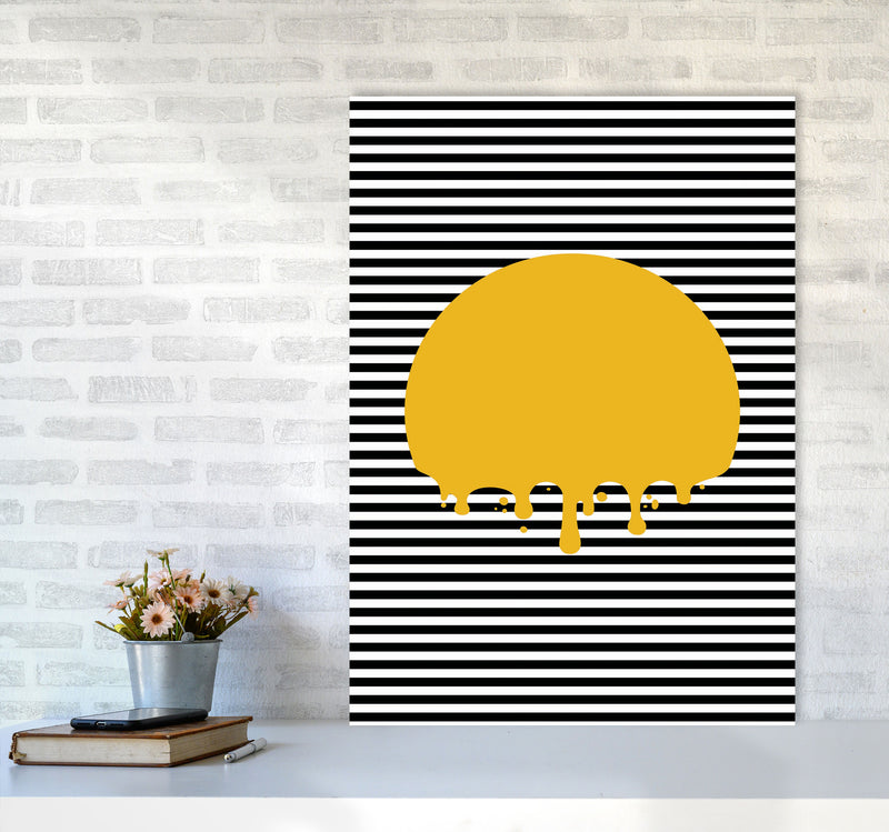 The Melting Sun Art Print by Jason Stanley A1 Black Frame