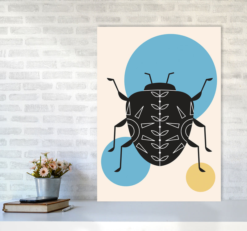 Lonely Beetle Art Print by Jason Stanley A1 Black Frame
