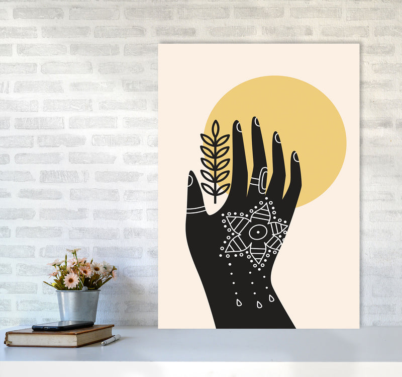 Abstract Hand Art Print by Jason Stanley A1 Black Frame