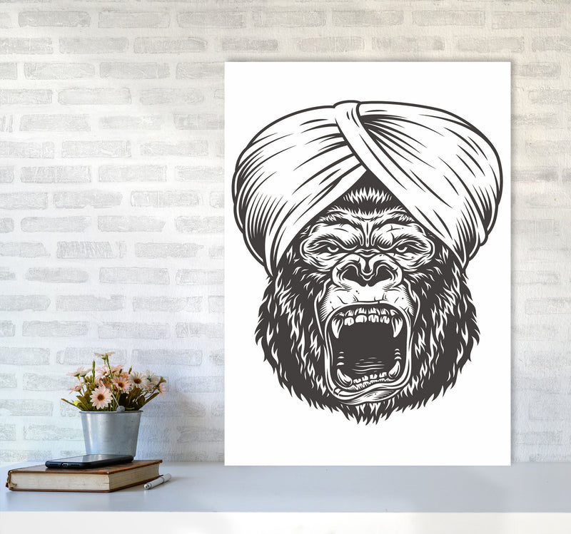 Wise Gorilla Art Print by Jason Stanley A1 Black Frame