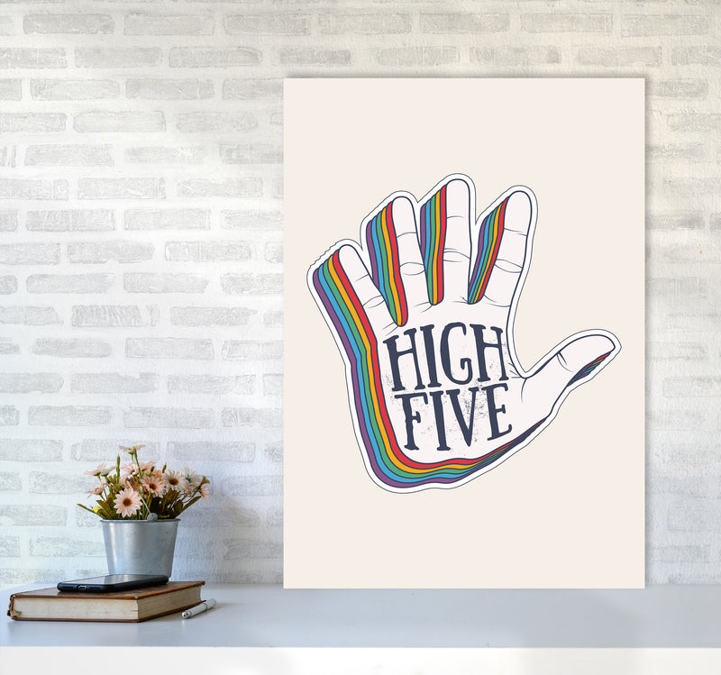 High Five!! Art Print by Jason Stanley A1 Black Frame